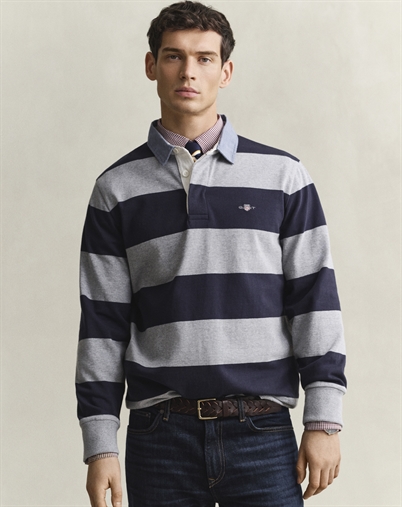 Gant - Classic Heavy Rugger Polo - Grey Melange